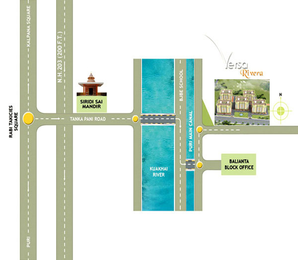 Versa Rivera Block - ll Location Map