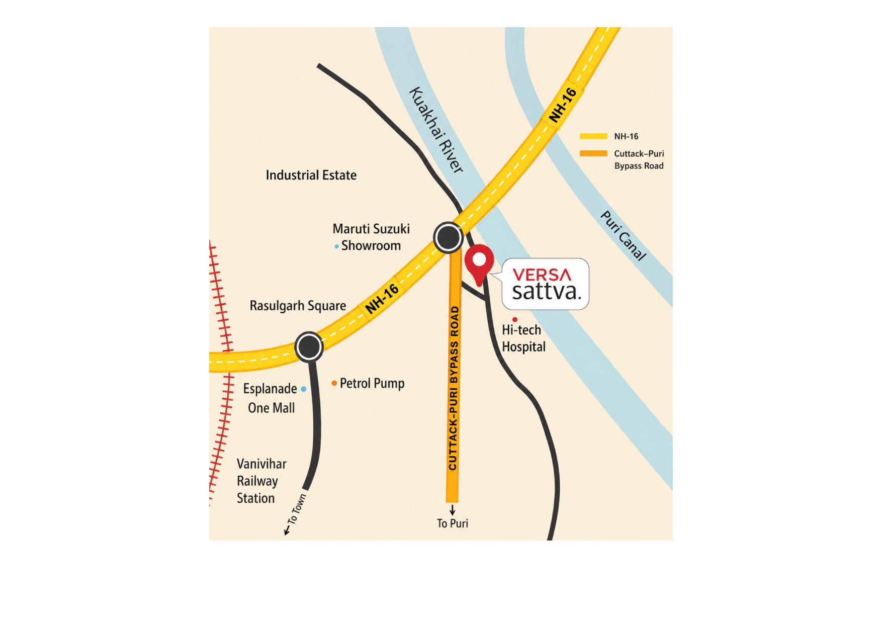 Versa Sattva Location Map